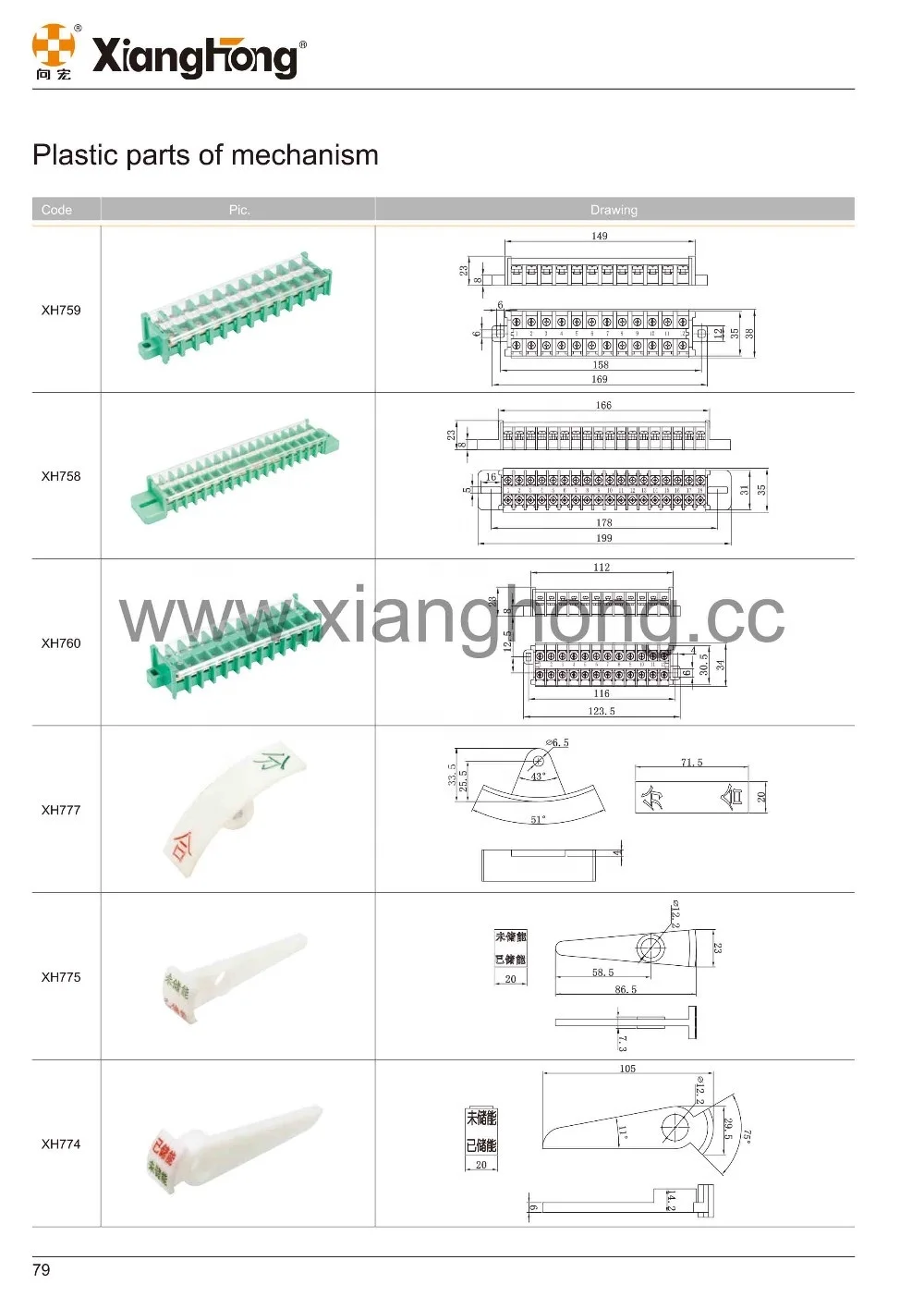 xianghong CT8 terminal block used for high voltage switchgear and switchboard