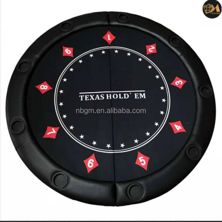 48 inch   in   2 Folded Oval Poker TableTop/Custom heat sublimation printing Poker tabletop