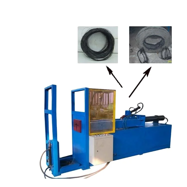 Waste tyre wire extractor tire recycling plant tire shredder for sale