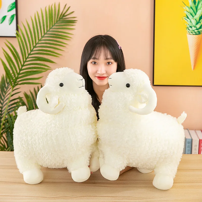 Free sample 10 Wholesale Super Soft Standing Lamb Toy Plush Stuffed Animal Sheep Goat Toy