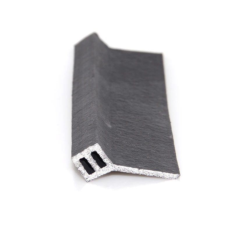 Adhesive backed Graphite intumescent strip fire door smoke seal flame retardant fire seal