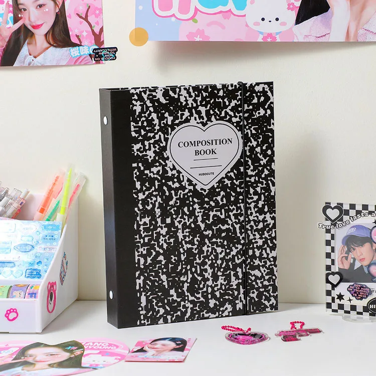 Hot Sale New Korean version a 5 six-hole binder girls Kpop students photo album Star Card Collection book