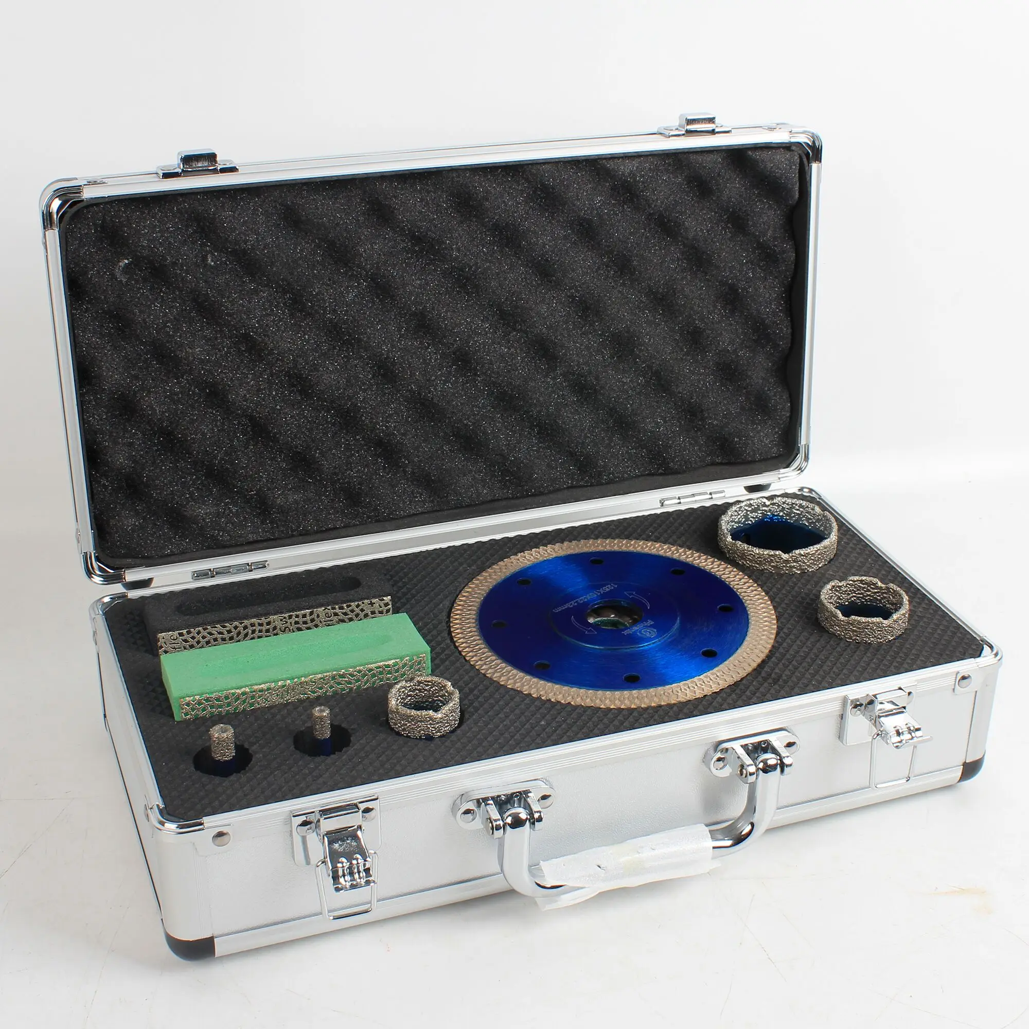 Raizi  Ceramic Porcelain Tile Diamond Drill Bit Kit how saw kits  With Cutting Grinding Polishing Disc and hand polishing pads