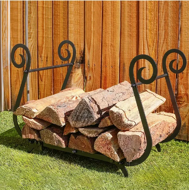 Hot Sale Indoor Low Price Interior Home Decoration Camping Survival Builds Firewood Log Holders Fireside Fireplace Accessories