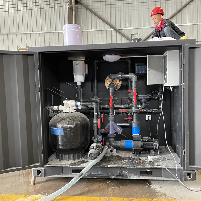 Marine Grade 20ft Container Pool with Built-In Swim Jet for Indoor Use