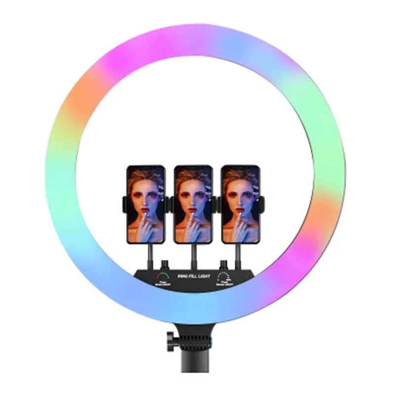 JingYing оптовая продажа фото оборудования 50 Вт студия видео 18 дюймов RGB кольцевой свет для