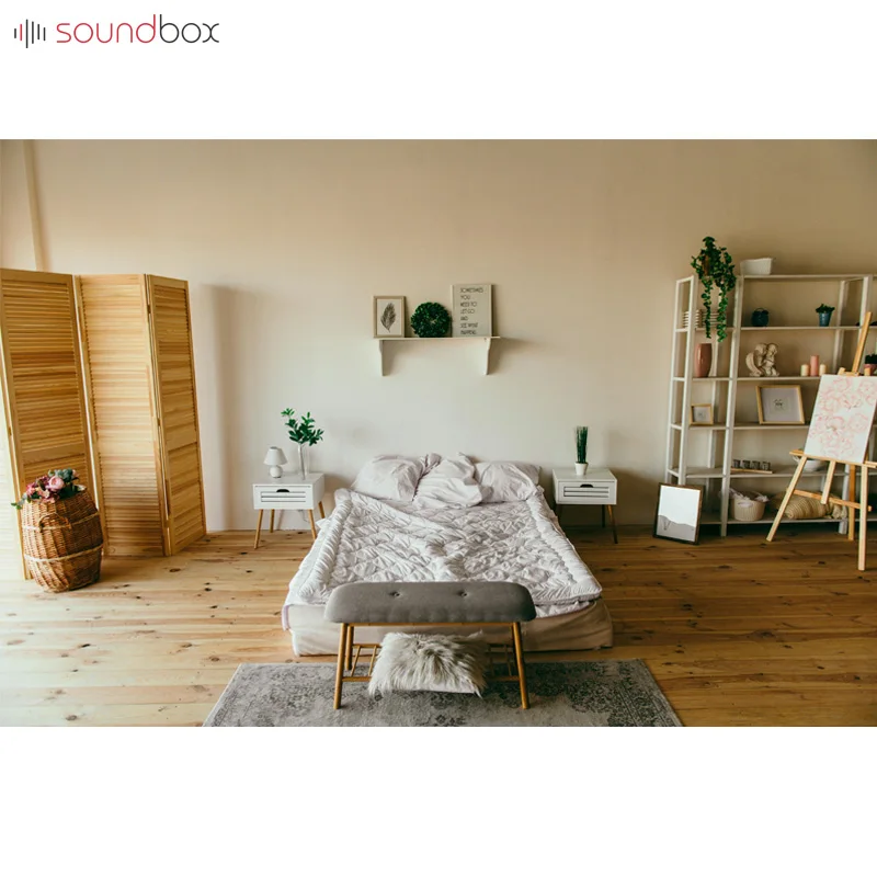 Soundbox hardwood wpc acoustic floor insulation vinyl sound mat wood engineered floor board indoor