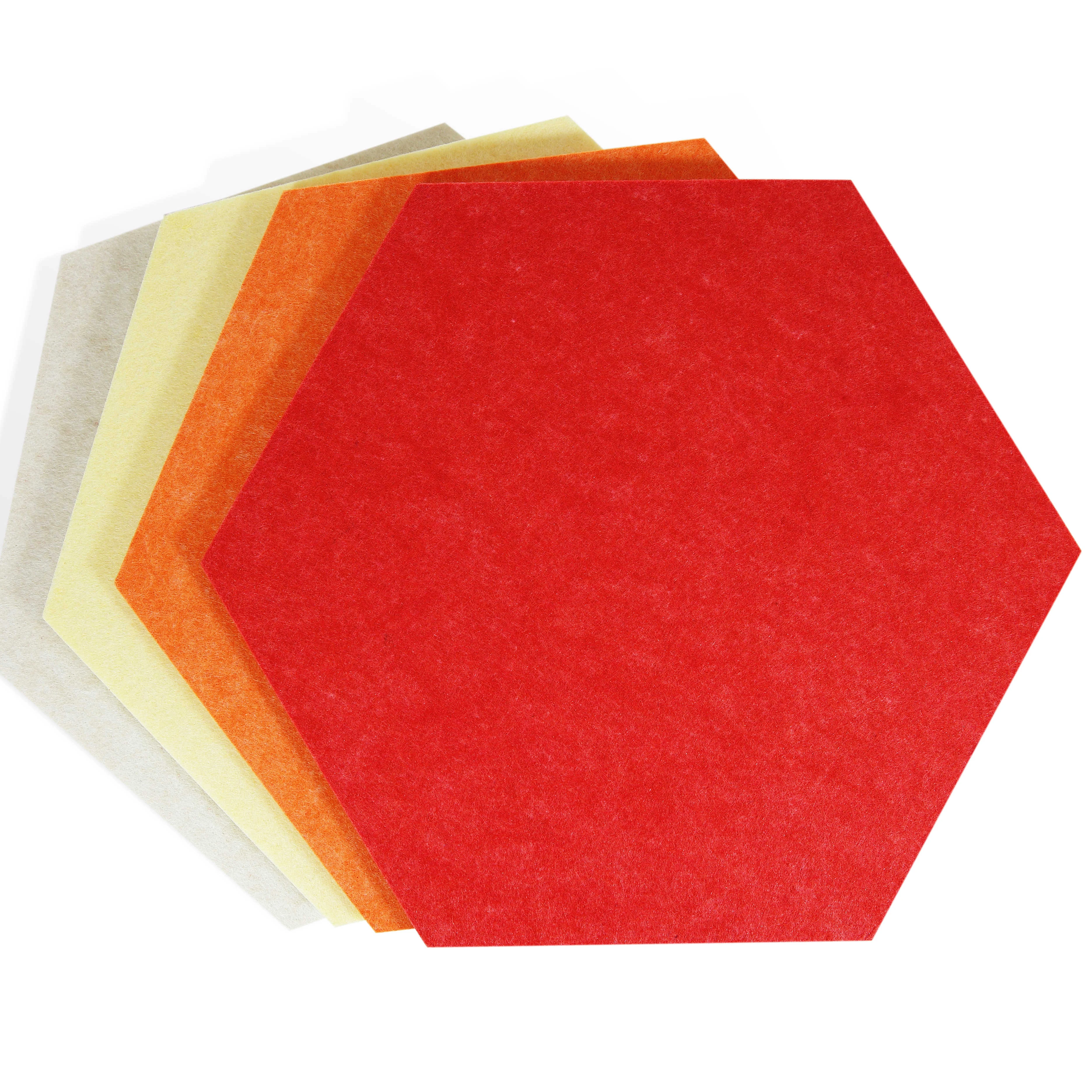 Hexagon 9mm/12mm Acoustic Panel sound absorption material Decorative (1600390143713)