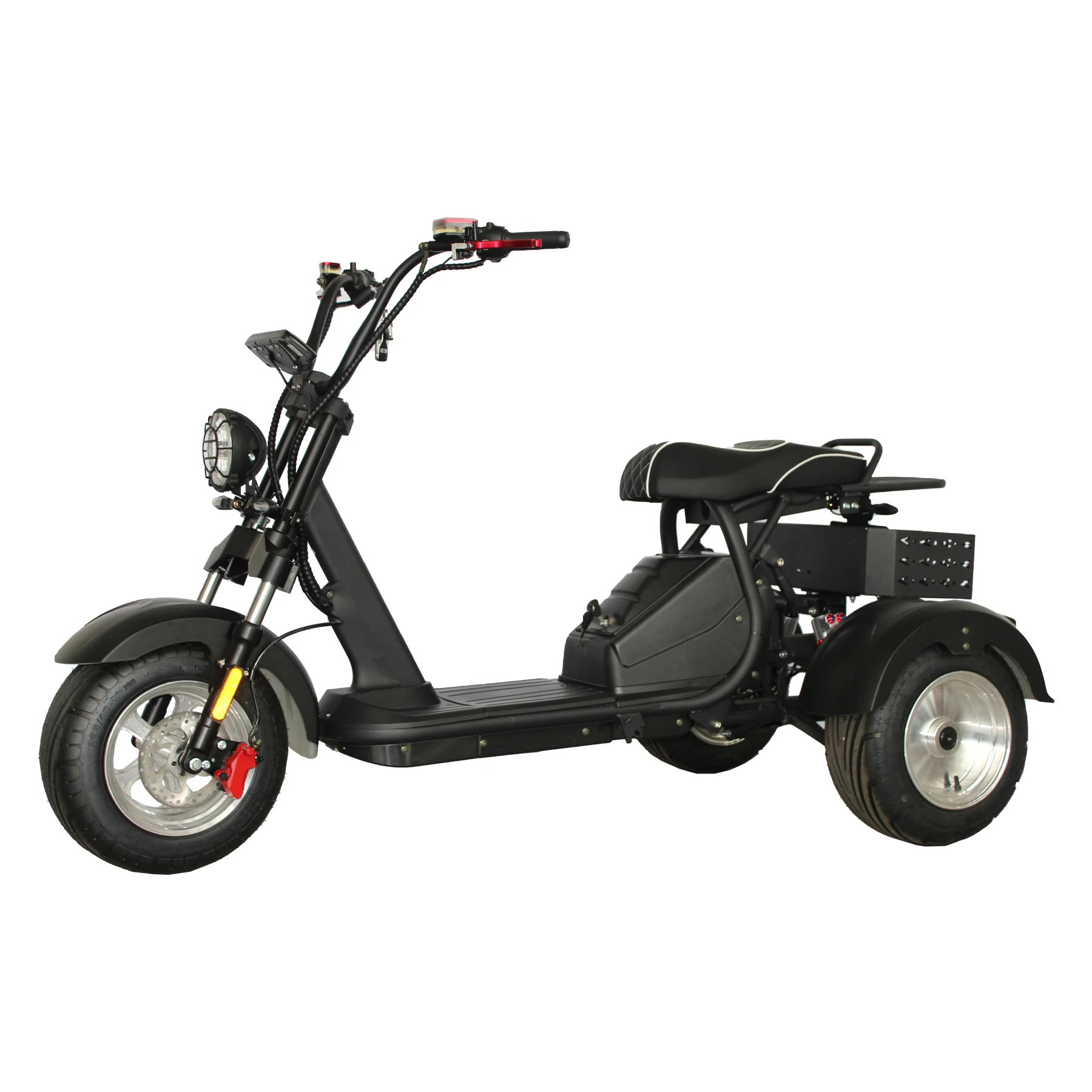 GaeaCycle 4000w Dual Motor E Trike 3 Wheel Electric Bike 2 Seat Electric Tricycle for Adult