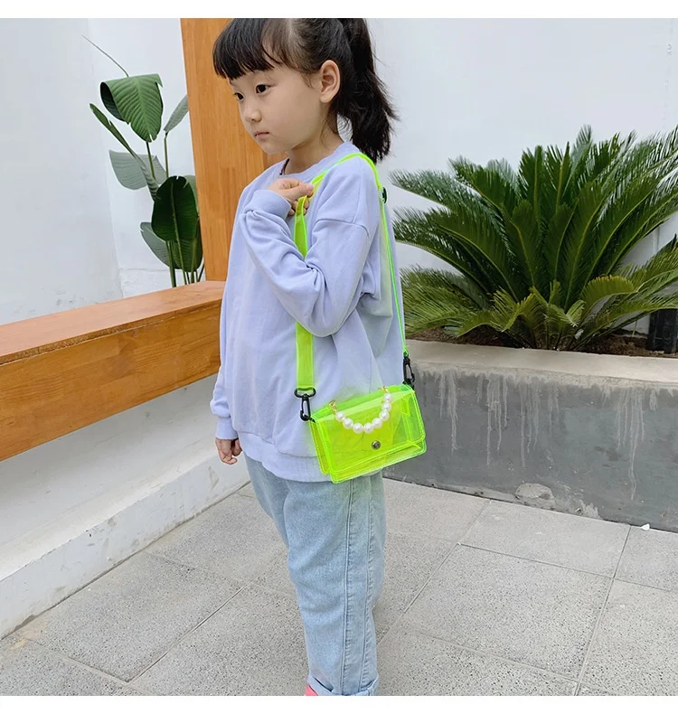 Small Size PVC Mini Women Jelly handbag Kids Pillow Shoulder Bag Candy Color Silicon Tote Beach messenger Bag