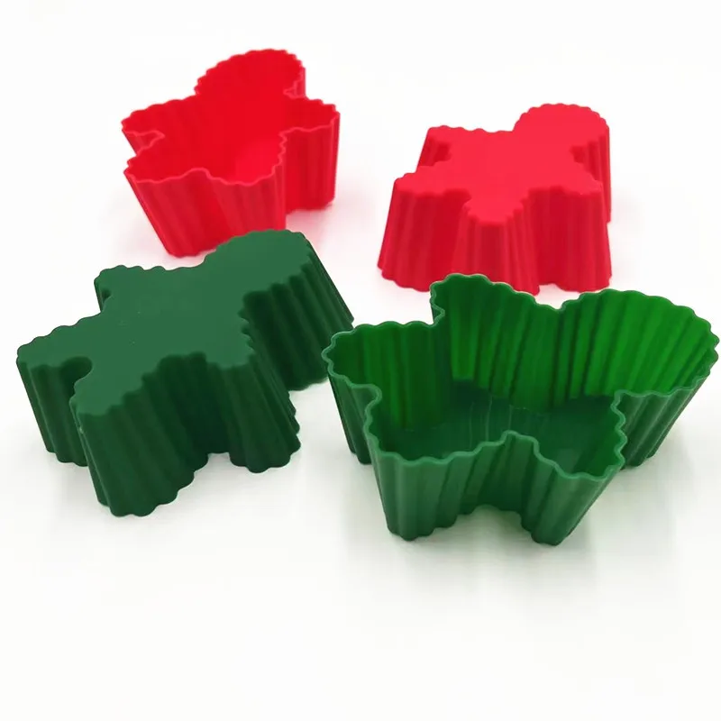 Silicone egg tarts mold Silicone muffin cup round 7cm cake cup 9-color baking small cake mold