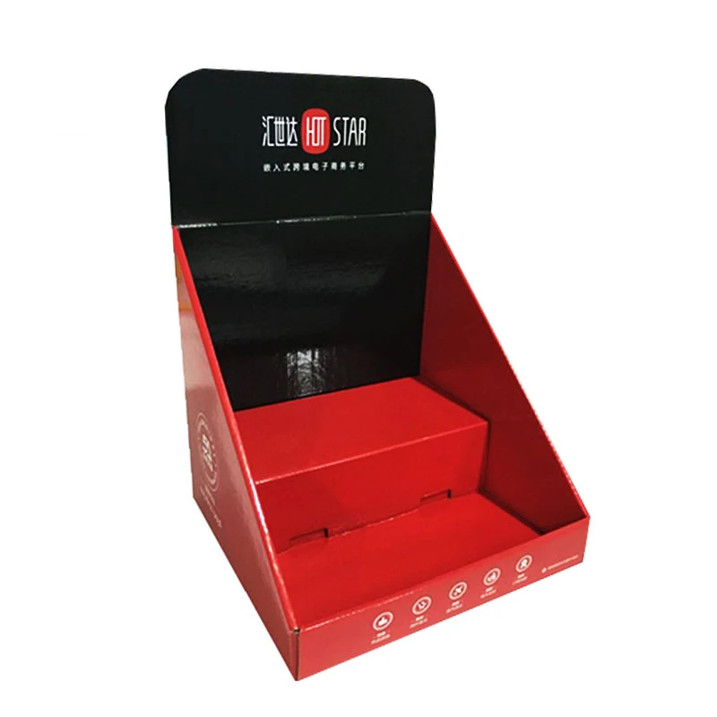 Customized tear off cardboard perforated display box for supermarket