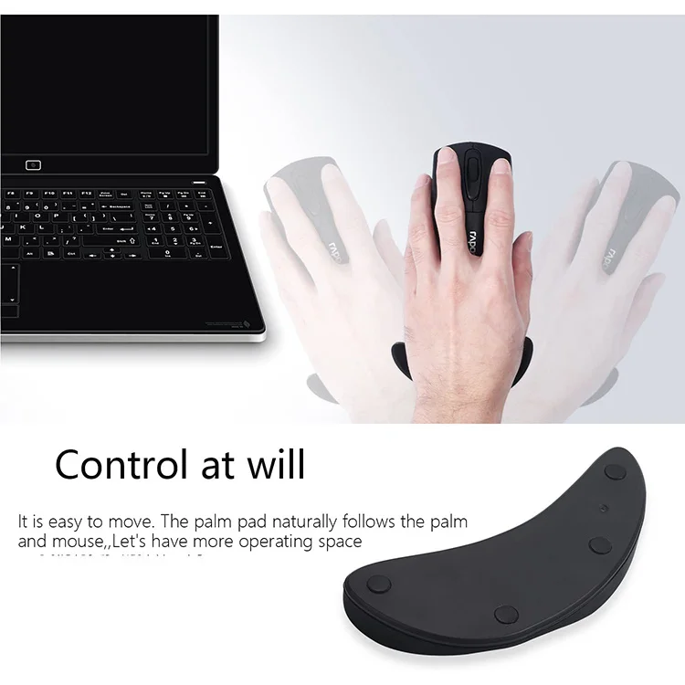 Hot Sale Ergonomic Smooth Gliding Silicone Mouse Wrist Hand Rest Pad Computer Mouse Palm Pad