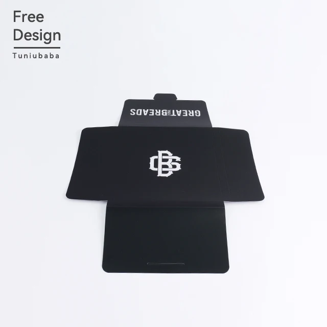 Custom Printing Luxury Gift Envelope Black Matte Finishing Envelope Silk Paper Thank You Cards