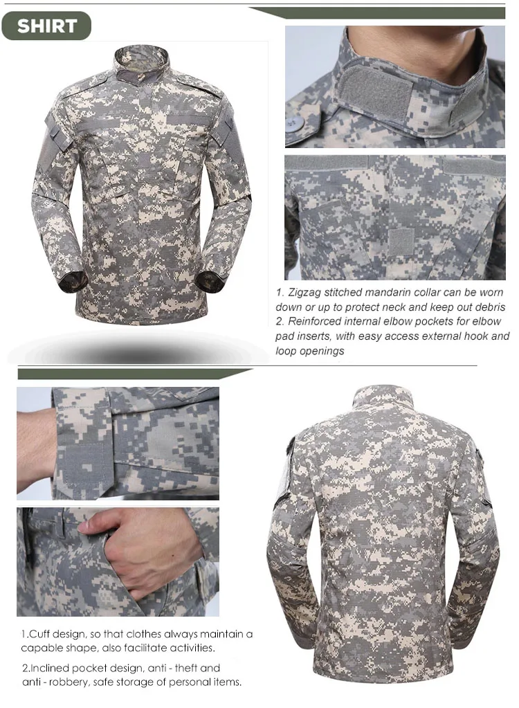 
wholesale digital army uniform,camouflage military uniform clothes suit men 