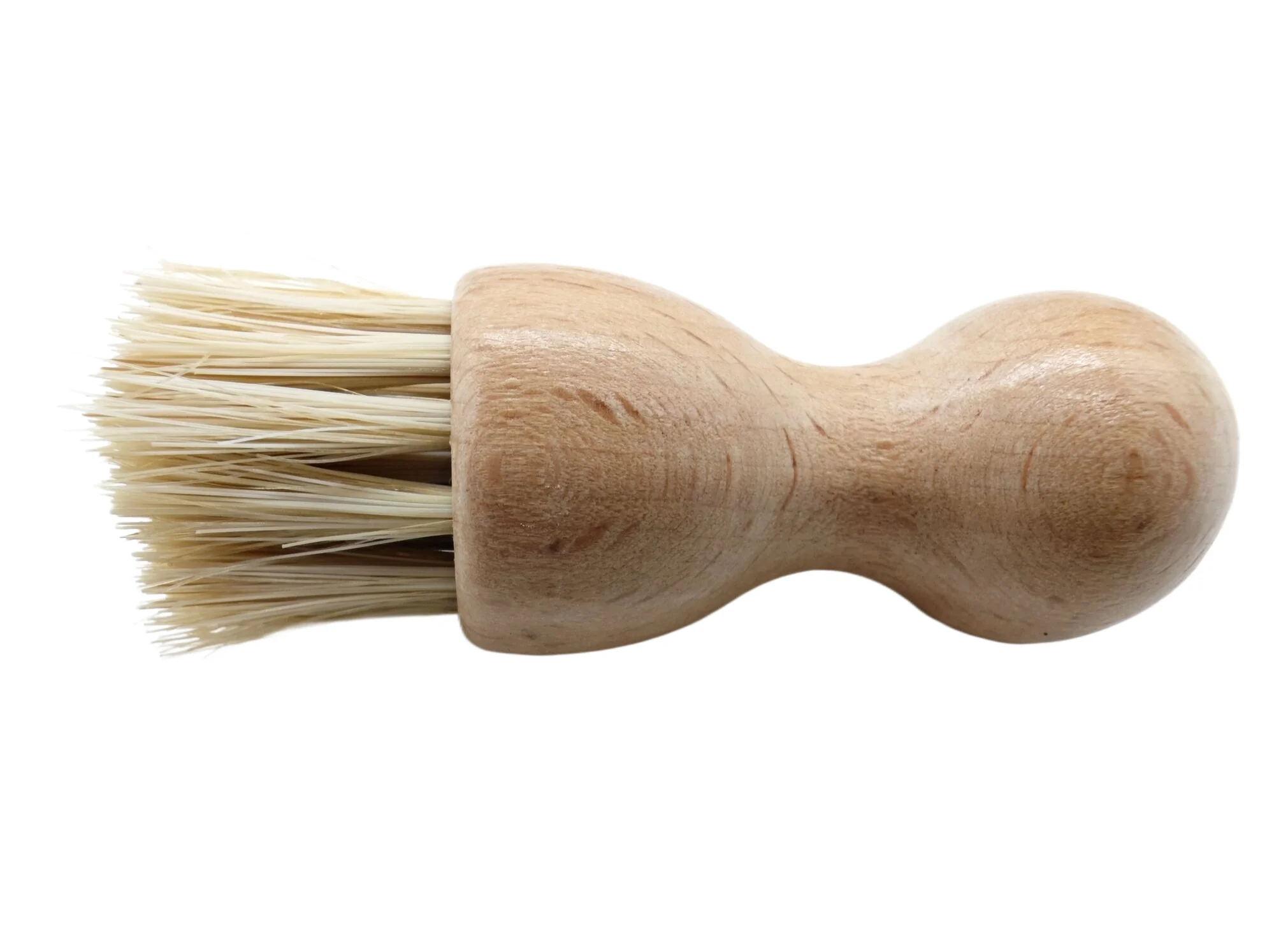 Factory Supply Mini Round Silk Shoe Brush Beech Bristle & Horsehair for Cleaning Leather Shoes & Achieving Smooth Finish