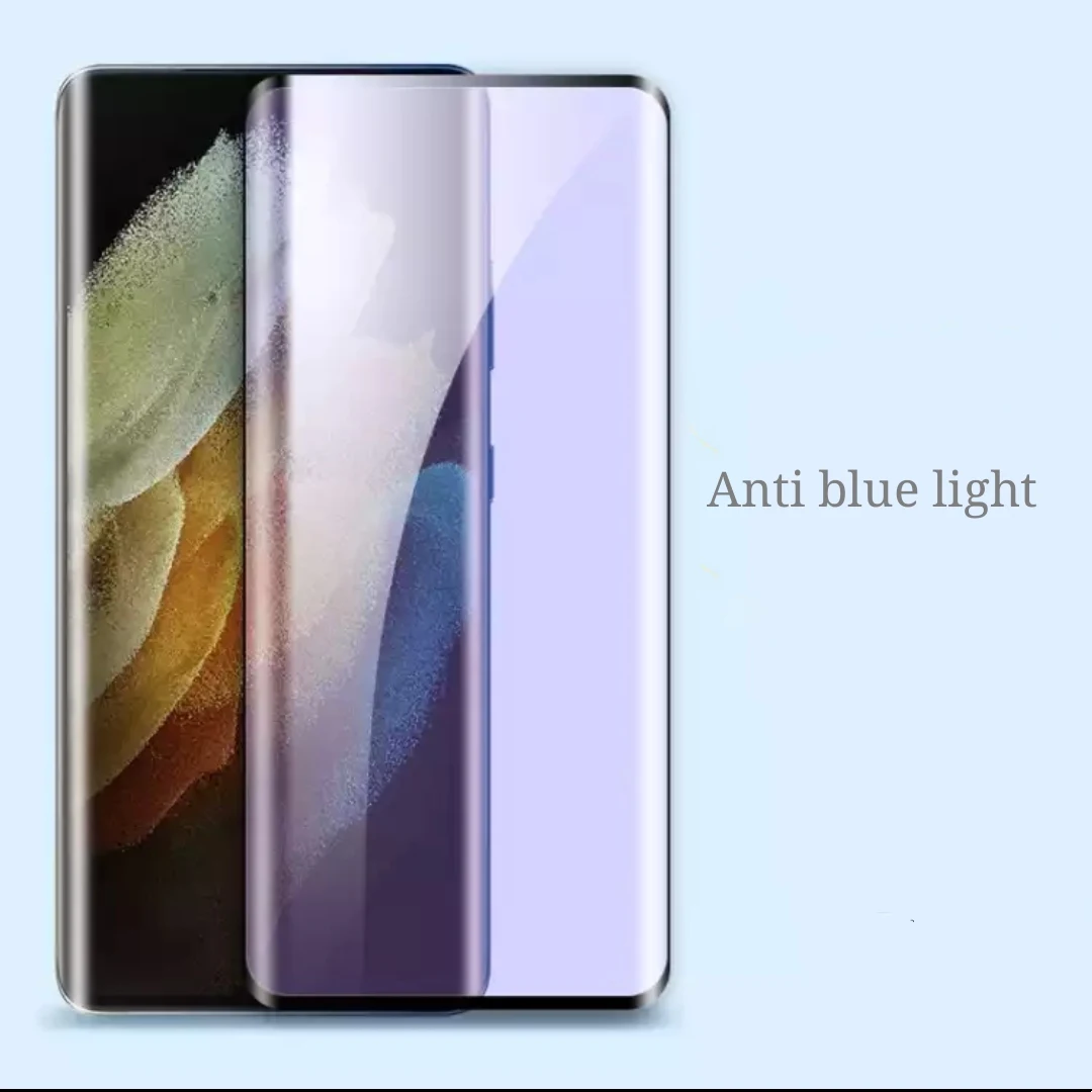 Smartphone Anti Blue Ray Screen Protector Eye Protection Tempered Glass for Samsung Galaxy S21 S21 Plus S21 Ultra