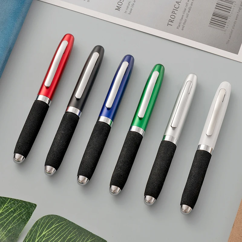 2024 Exquisite eva Pen Metal   Fountain Pen with Clip Portable Pocket Metal Pen Wholesale Craft Gift Office