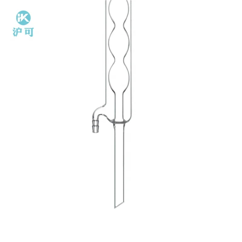 Factory price lab use glass Allihn condenser with bulbed inner tube