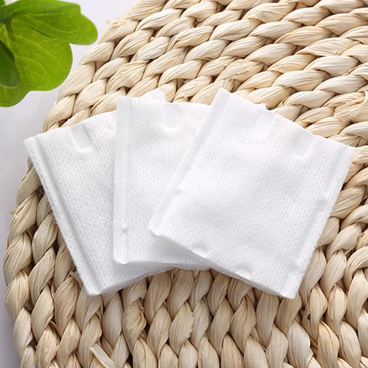 Double Sided Cosmetic Cotton Pads Organic Cotton Disposable Makeup Remover Pads