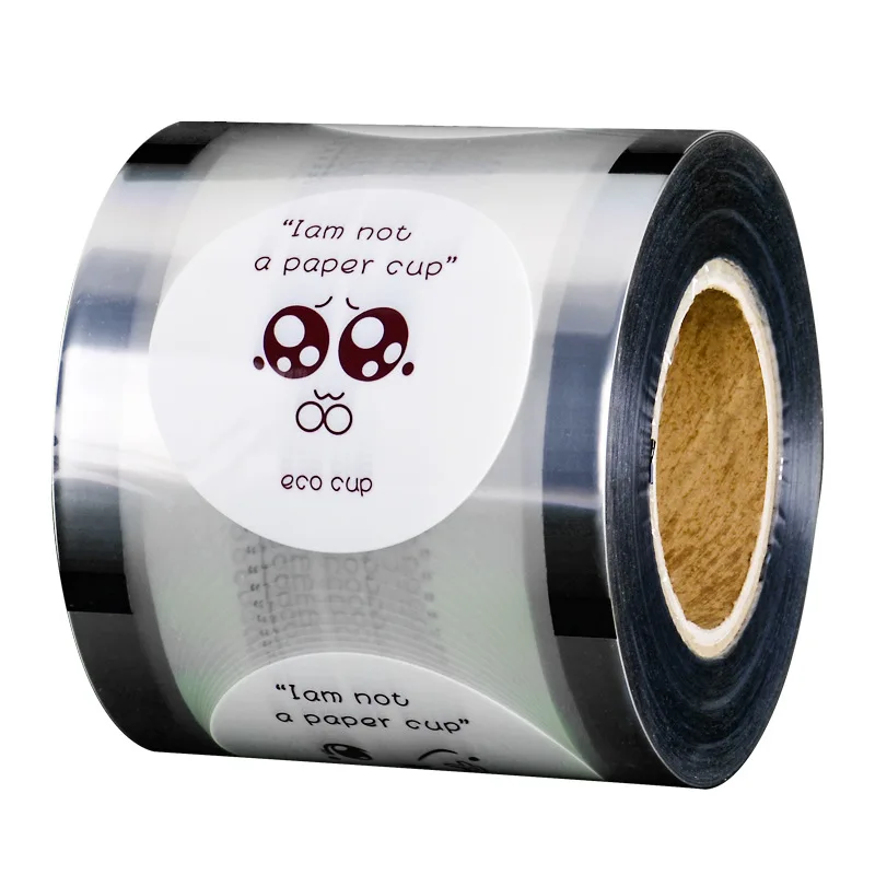Food Grade Packaging Film Plastic Laminated Film Roll Form Printed  For Plastic Cup
