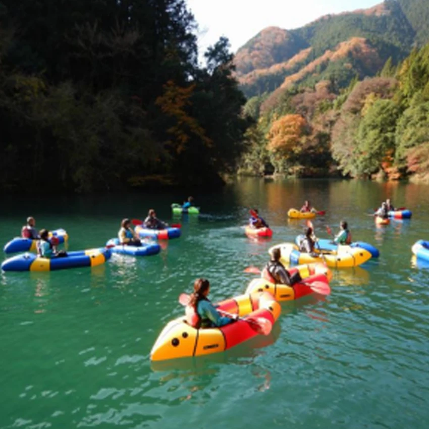 2022 Hot Sale Customized Inflatable TPU lightweight  2 Person Packraft Mix Color Or Packing Touring Sport