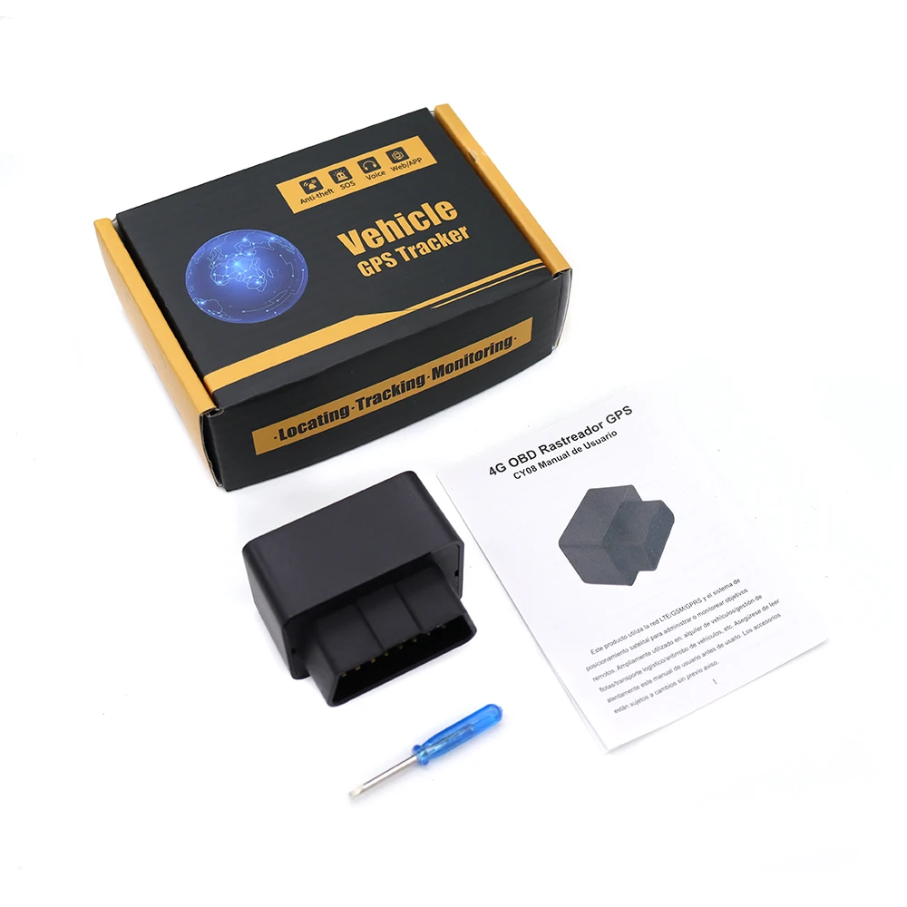 4G OBD global locator Car GPS Tracker Locator Realtime Tracking Device Free APP for Android IOS ACC Detection With Google Map