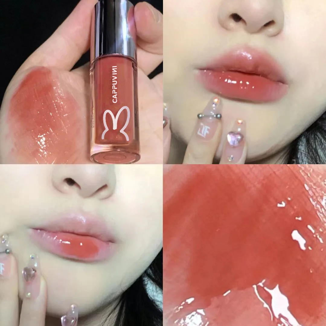 High Quality Lip Gloss Brightening Milky Tea Color Lip Gloss Reduces Lines Moisturizing Lip Oil