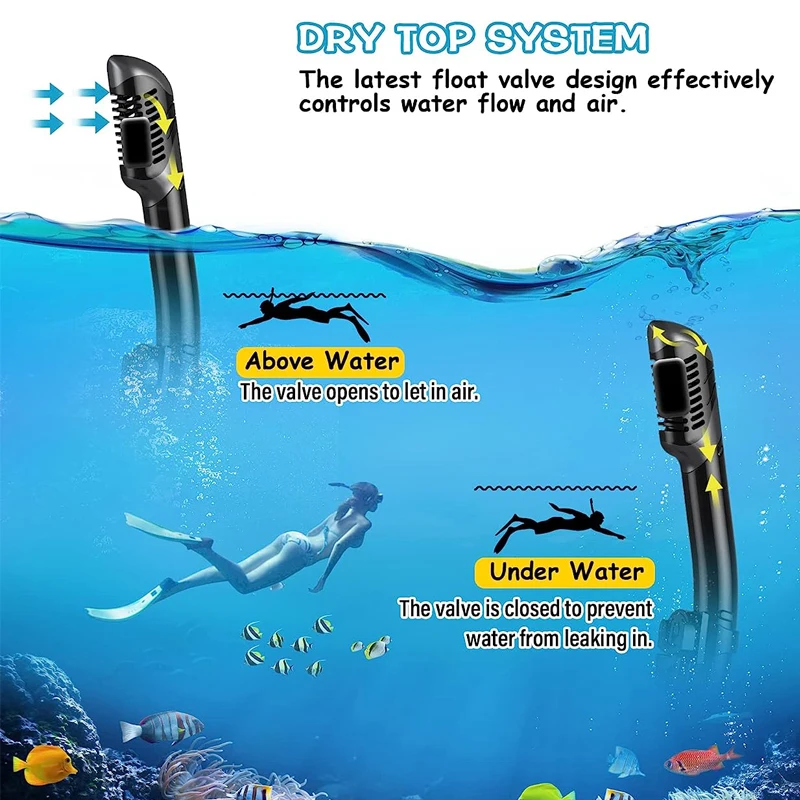 Snorkel Face Mask Scuba Diving Equipment Professional Silicone Diving Mask Set Anti Fog Dive Mask