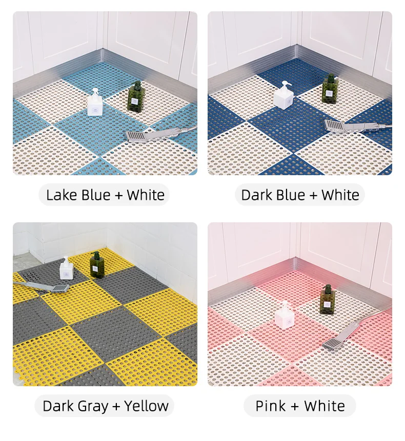 Bathroom Non Slip Mat Spliced Floor Mat Household Toilet Shower Room Bathroom Floor Mat Waterproof Septum