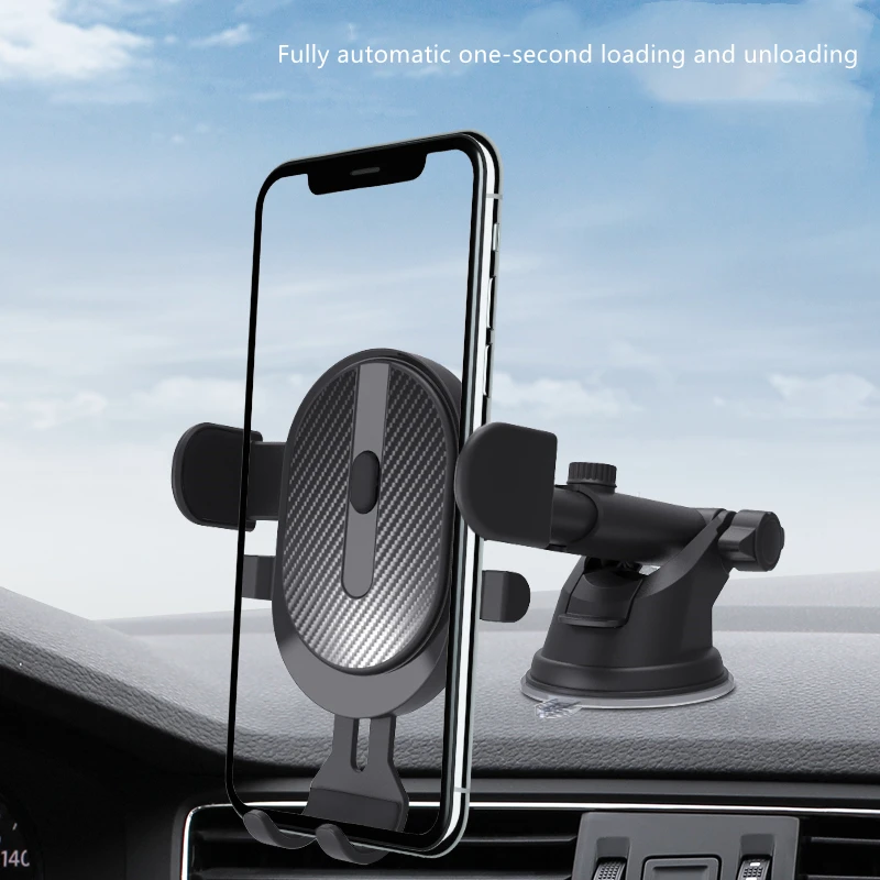 Wholesale Adjustable anti-shake anti-skid  Auto Lock Telescopic Suction Cup Car Mobile Phone Holders