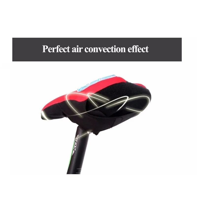Soft Silicone 3D Bicycle Accessories Waterproof Bicycle Seat Cover Anti Slip Pad Dust Bike Gel Saddle Cushion