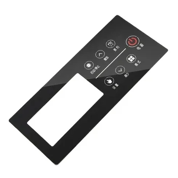 customized 5mm machine kitchen frost silk screen printing tempered glass touch shower door panel  face recognition id carder