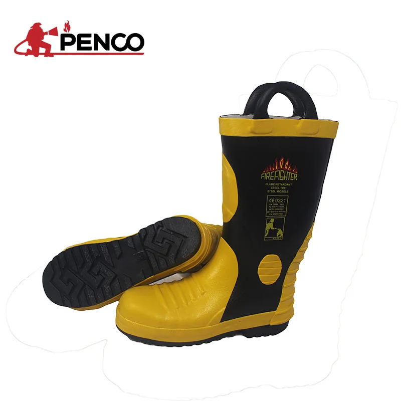 Professional fire resistant safety boots for firefighting