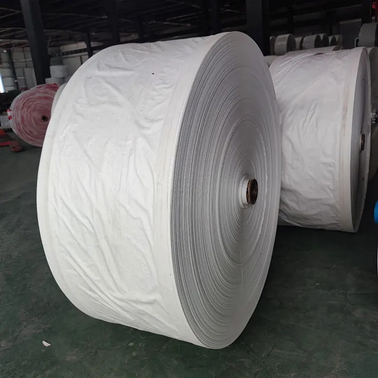 Manufacture Quality White Woven Tubular Fabric Polypropylene Bag Roll