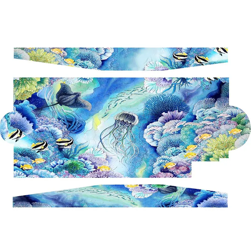 Customized Underwater world Art Swimming Pool Glass Mosaic Ocean Floor Decorative Picture Tiles for Pool