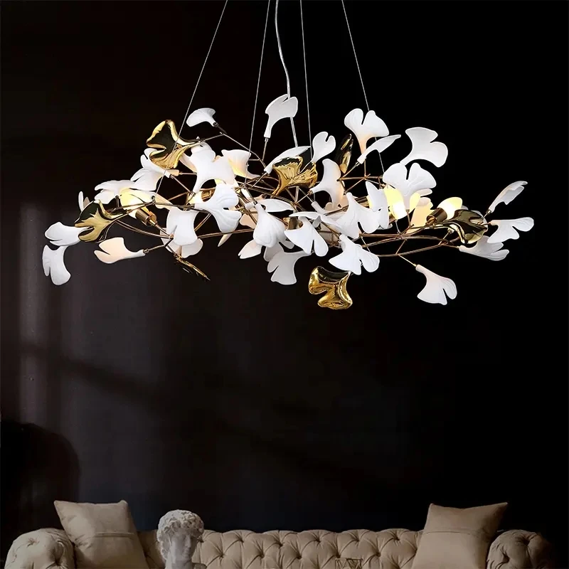Custom Interior Decoration Lamps Hotel Villa Home Lights Ceramic Luxury Chandelier UL CE