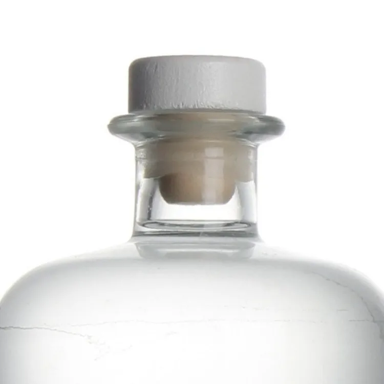 Wholesale Geneva Glass Bottle 375ml 750 ml Embossed Bottom Whisky Rum Tequila Gin Bottle
