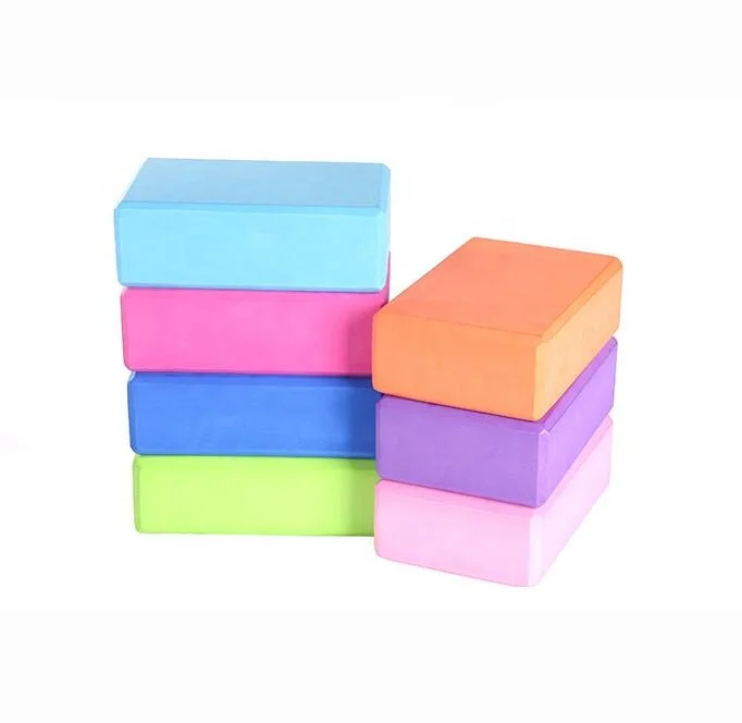 Customized Logo Yoga Blocks Pilates Bricks High Density EVA Foam Yoga Blocks