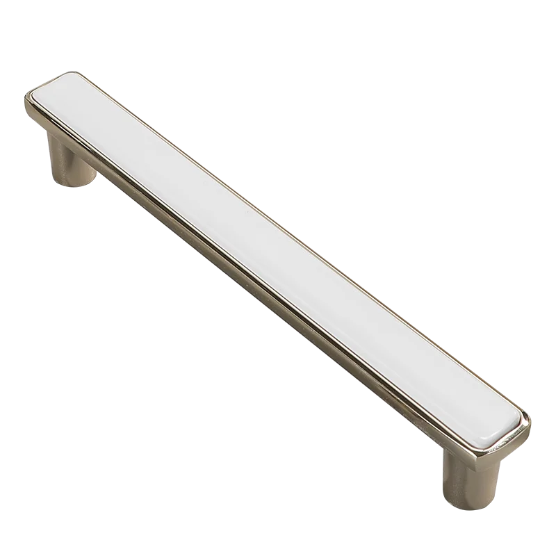 128mm Zinc Alloy White Furniture Accessories Cabinet Drawer Pulls Square Handles Bedroom Furniture Handles And Knobs