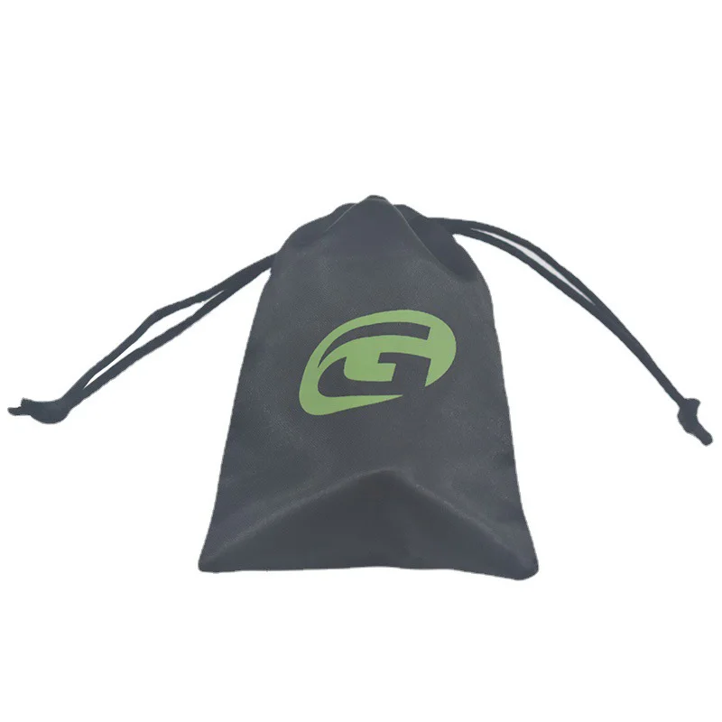 Recyclable Biodegrada Custom Logo Printed Silk Satin Dust Bags For Cloth And Handbag Luxury Gift Drawstring Bags