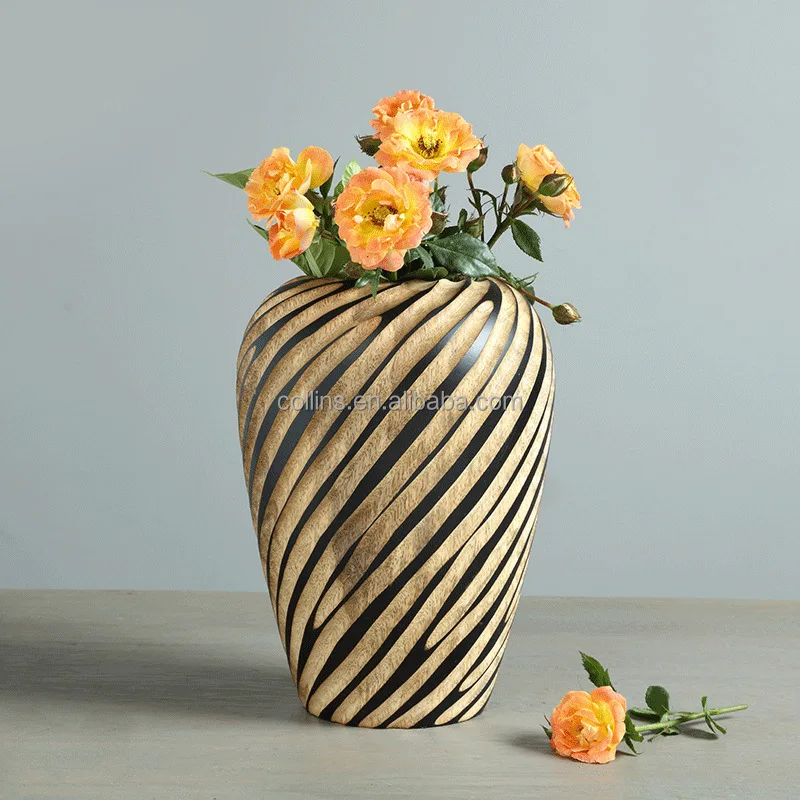 Вазы из манго под заказ, натуральные деревянные вазы для цветов, домашний декор