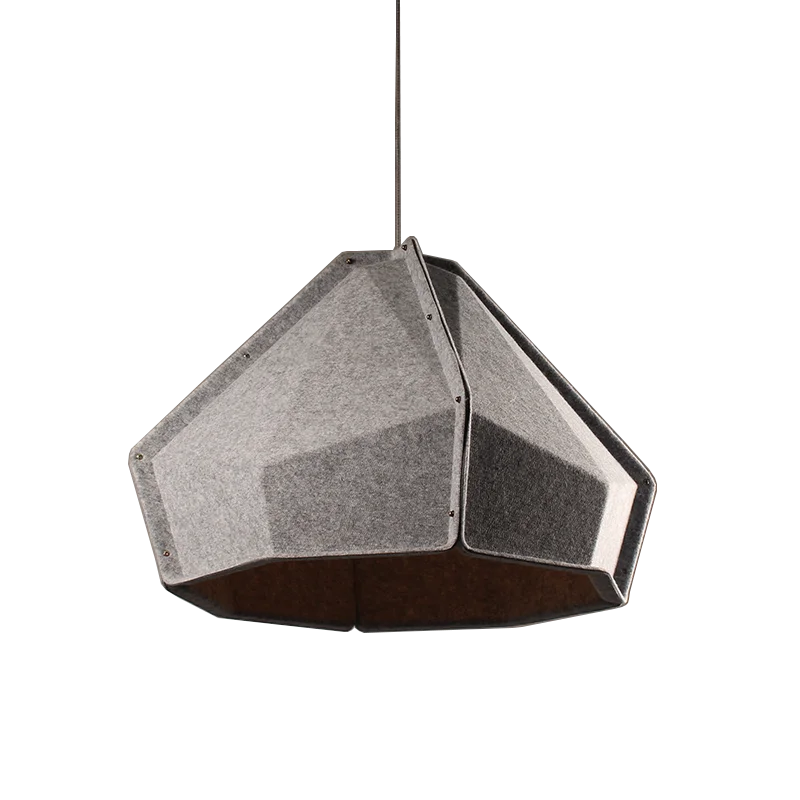 Northern Europe Style Acoustic Shade Of Molded Polyester Pet Felt Pendant Lamp