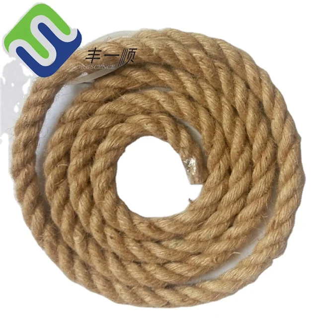 Hemp Synthetic Sisal Fiber 3 Strand Twisted Sisal Cord Sisal Rope 10mm