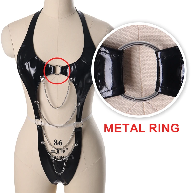 Metal Chain Tassel Chest Belt  Harness Leather Harness Body Harness Underwear Leather Belt For Women Body Strap Bra  Bondage