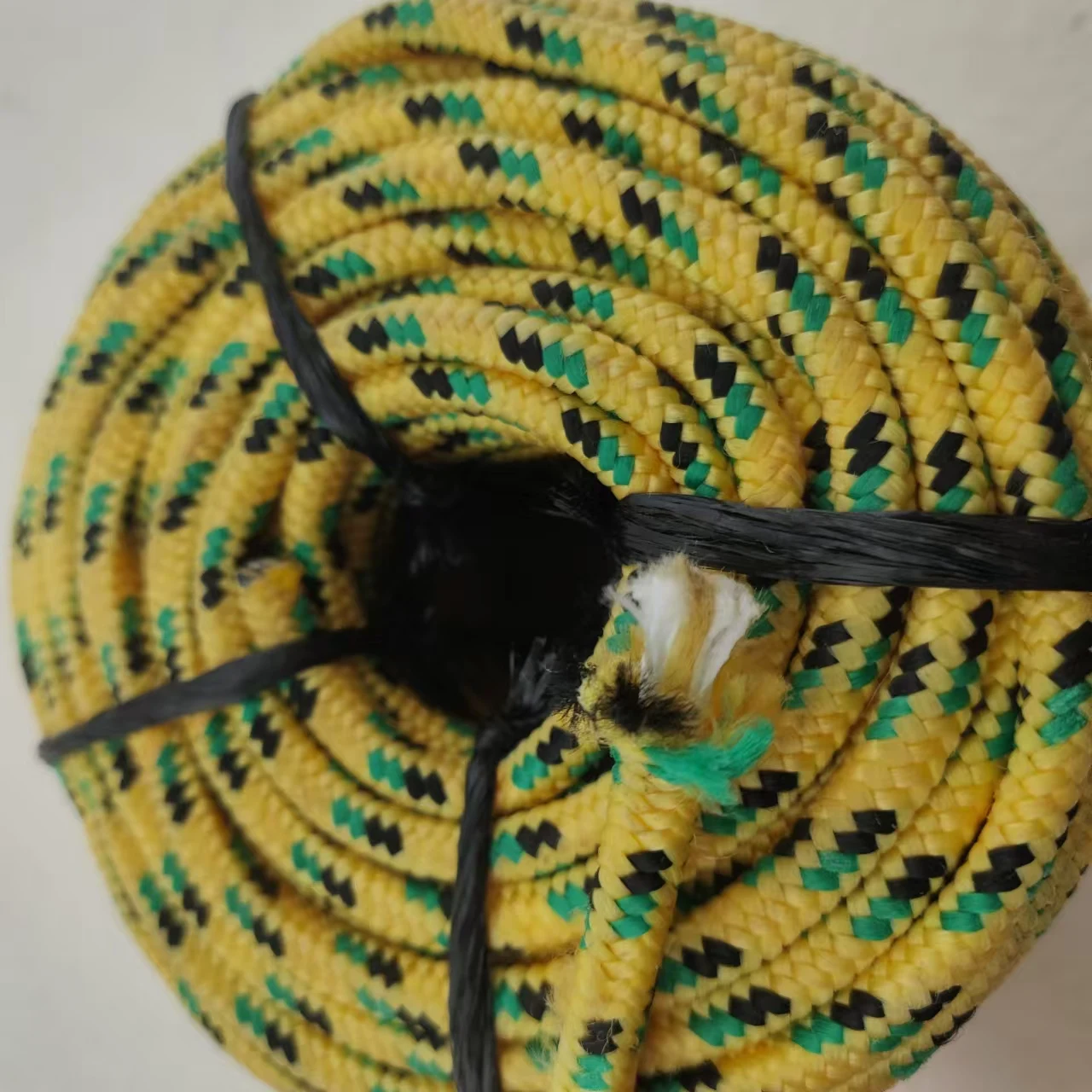 5mm solid color core-spun round rope 16-braid polyester inter-color jump point braided rope hand-held waist rope
