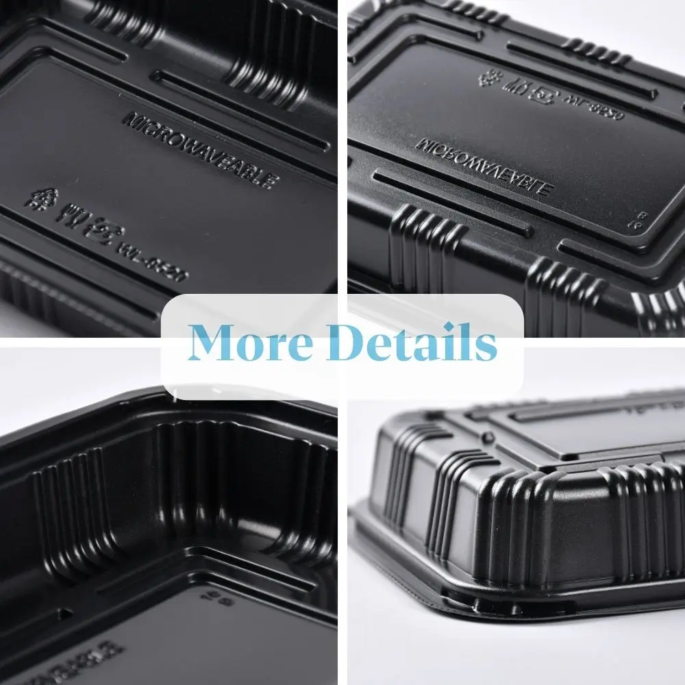 Competitive Price Japanese Plastic Food Container Disposable Take Out togo Meal Prep Plastic Packaging Box for Food