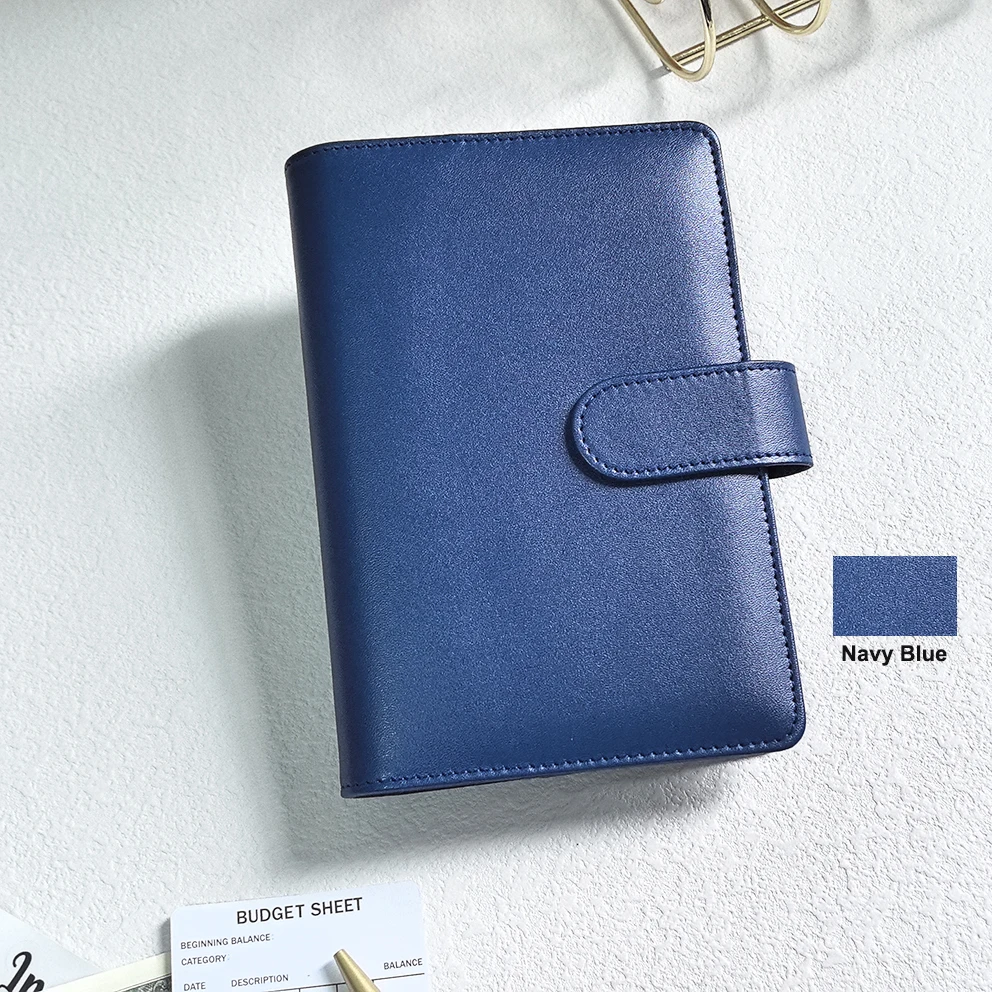 Оптовая продажа в наличии яркие цвета низкий минимальный объем заказа прочный A5 A6 конверт для наличных денег ежедневник папки обмена