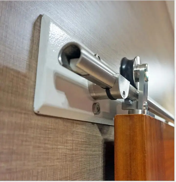 Wholesale High Quality Partition Doors Solid Wood And Glass Sliding Wooden Barn Door