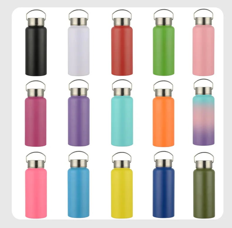 12oz 18oz 32oz 40oz Large Capacity Water Bottle Travel Sport Thermal Flask Stainless Steel Vacuum Insulated Hydroes Thermos Mug
